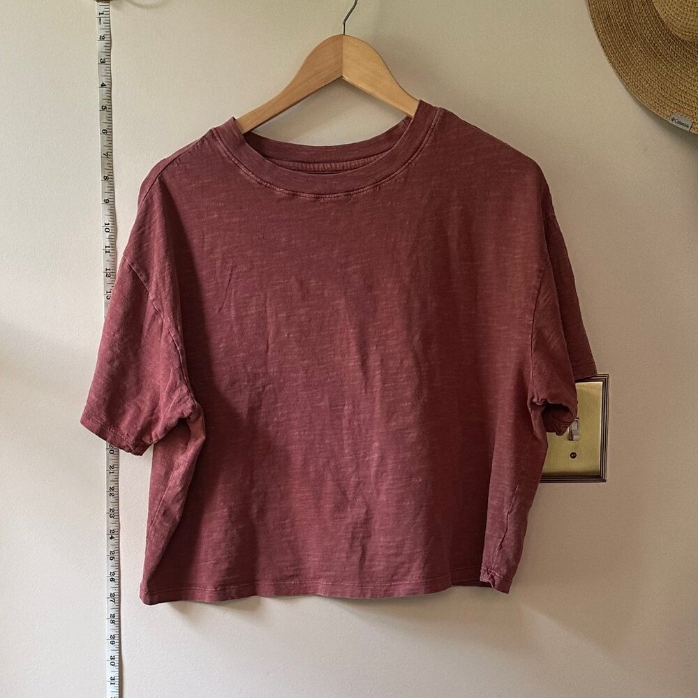 Universal Thread crop tee, XL, Rust
